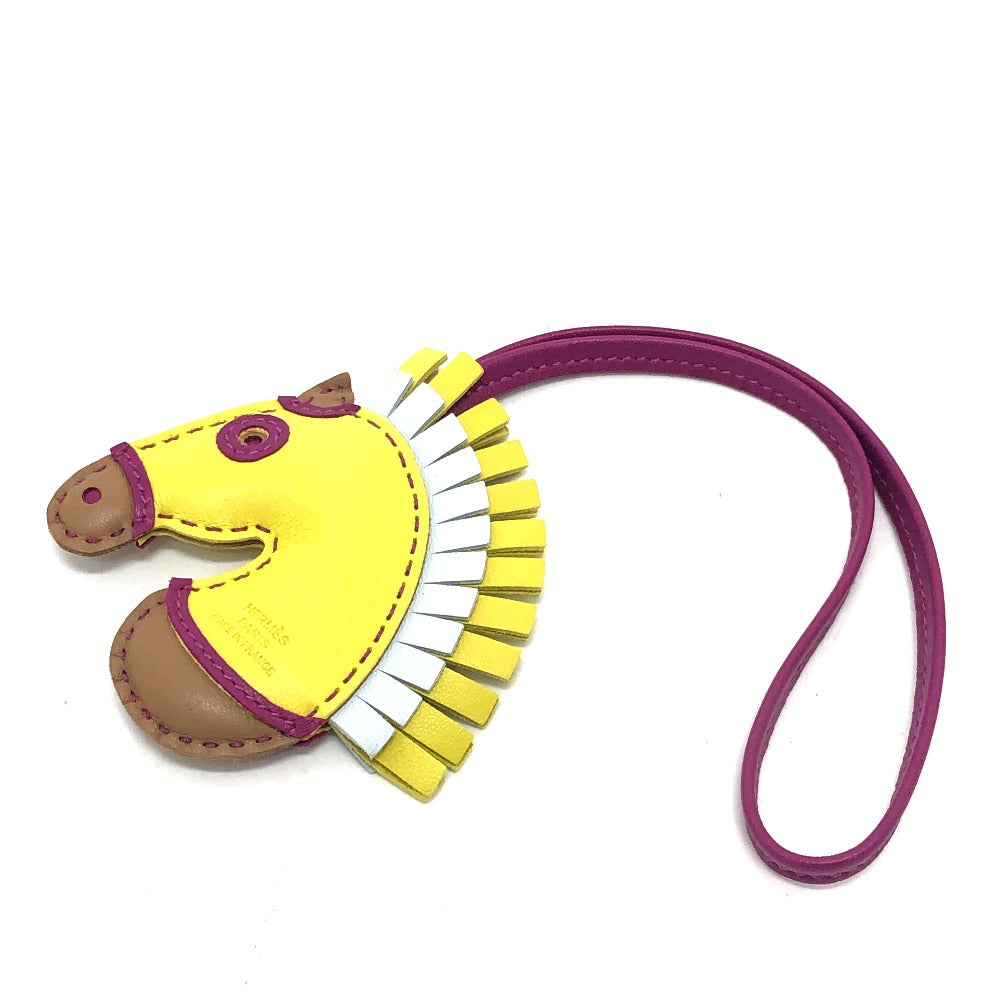 HERMES Bag charm Anyo Miro yellow Gigi Camaille sylvest/horse/zebra Women Used