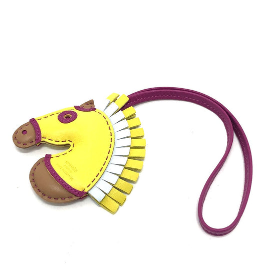 HERMES Bag charm Anyo Miro yellow Gigi Camaille sylvest/horse/zebra Women Used