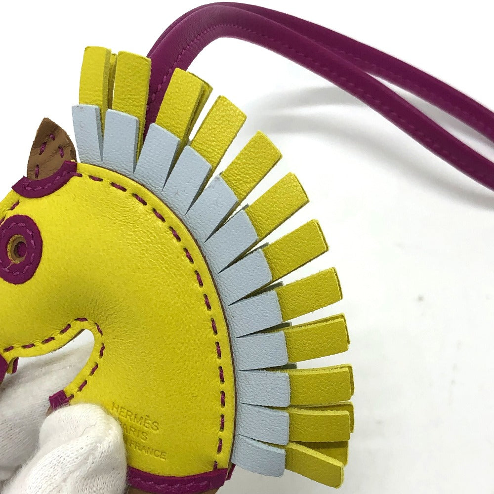 HERMES Bag charm Anyo Miro yellow Gigi Camaille sylvest/horse/zebra Women Used