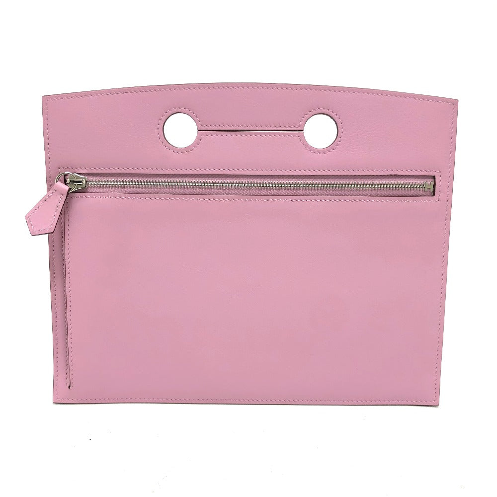 HERMES Pouch Swift pink Birkin Bag Pocket Women Used