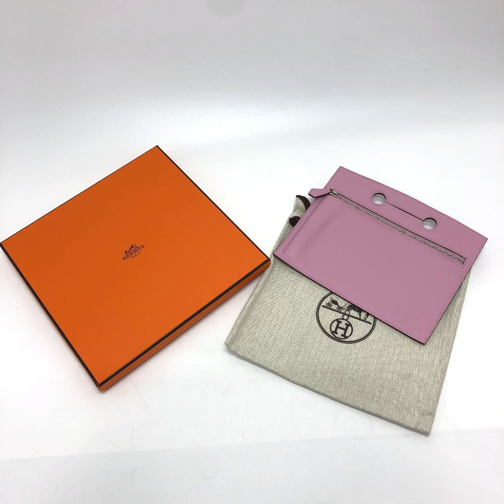 HERMES Pouch Swift pink Birkin Bag Pocket Women Used