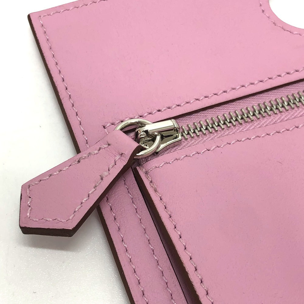 HERMES Pouch Swift pink Birkin Bag Pocket Women Used