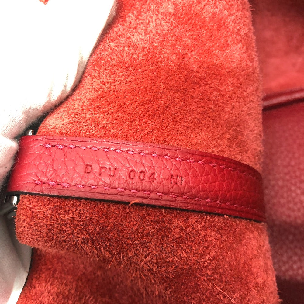HERMES Handbag Taurillon Clemence Red Picotan Lock PM 18 Women Used