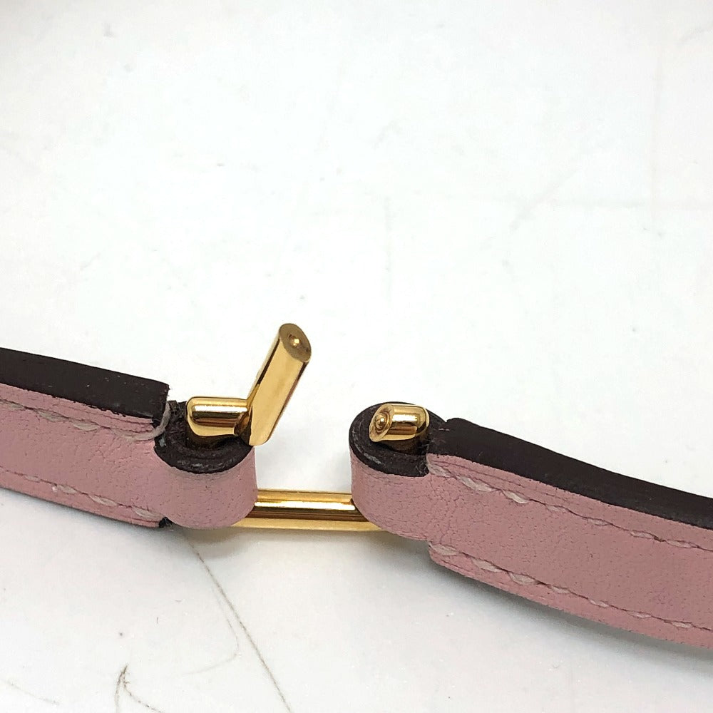 HERMES bracelet Swift pink Rival double tour double T1