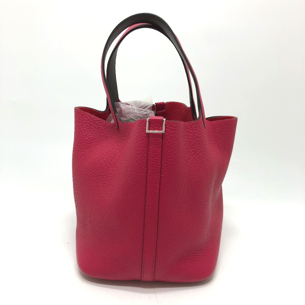 HERMES Handbag Togo Pink type Tote Bag Picotin Lock MM 22 Women Used