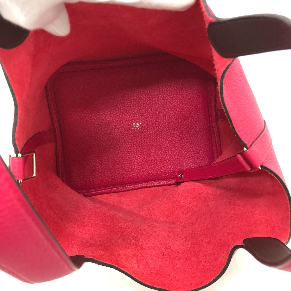 HERMES Handbag Togo Pink type Tote Bag Picotin Lock MM 22 Women Used