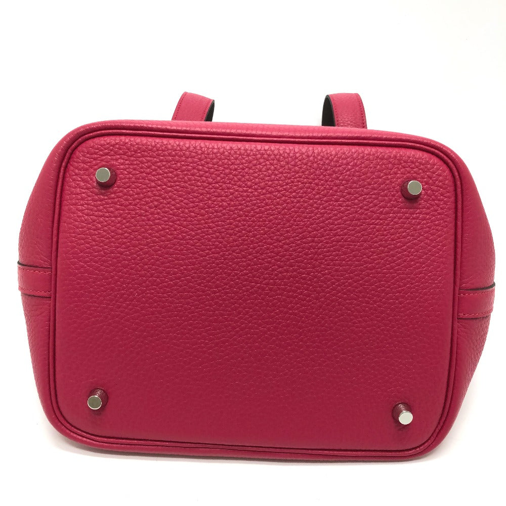 HERMES Handbag Togo Pink type Tote Bag Picotin Lock MM 22 Women Used