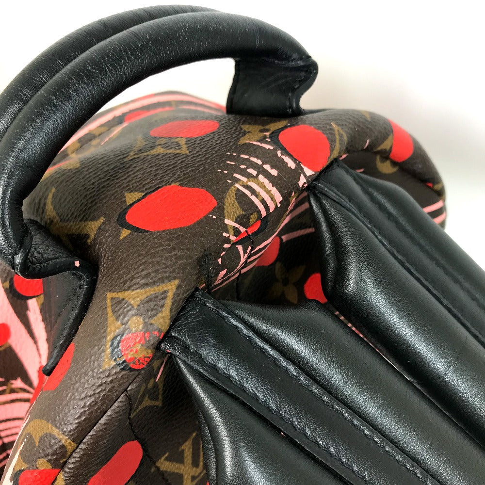 LOUIS VUITTON Backpack M41981 Monogram canvas Brown x Pink x Red Monogram Palm Springs PM