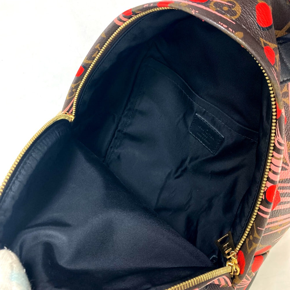 LOUIS VUITTON Backpack M41981 Monogram canvas Brown x Pink x Red Monogram Palm Springs PM