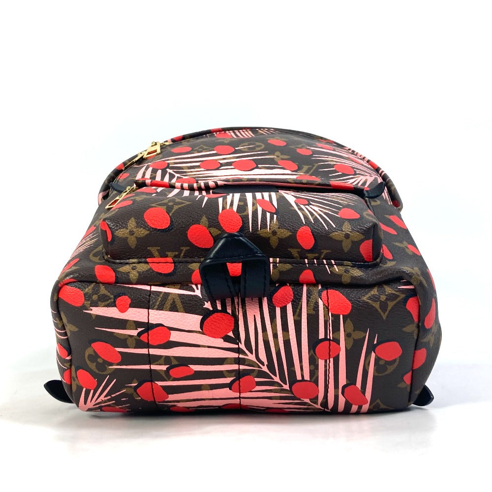 LOUIS VUITTON Backpack M41981 Monogram canvas Brown x Pink x Red Monogram Palm Springs PM