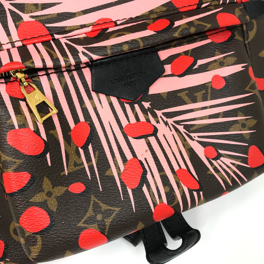 LOUIS VUITTON Backpack M41981 Monogram canvas Brown x Pink x Red Monogram Palm Springs PM
