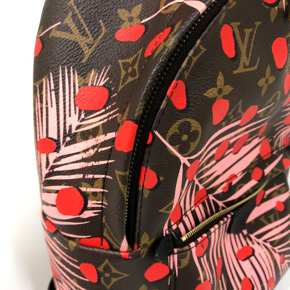 LOUIS VUITTON Backpack M41981 Monogram canvas Brown x Pink x Red Monogram Palm Springs PM