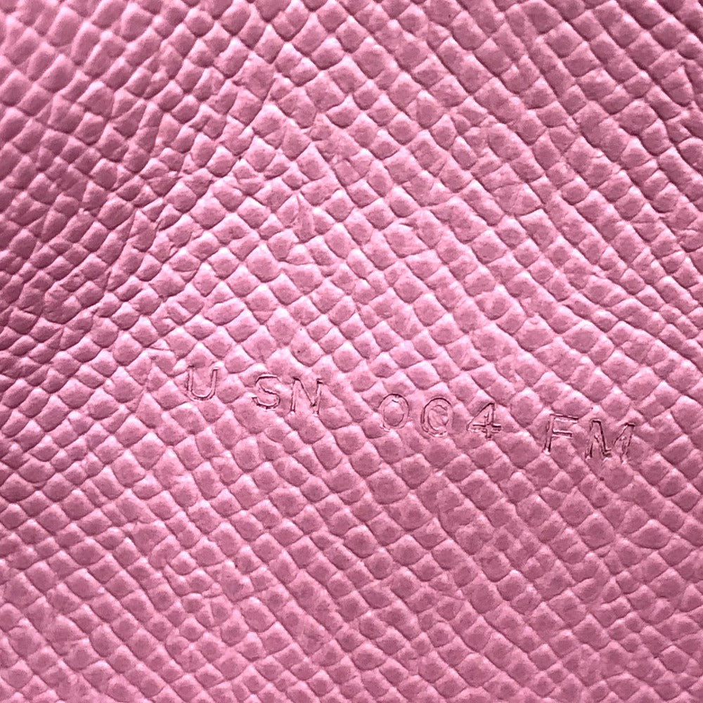 HERMES Long Wallet Purse Epsom pink HMetal Beansufla