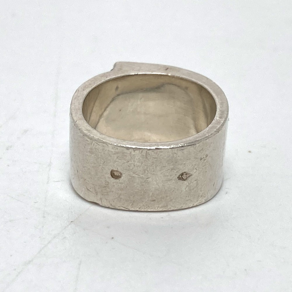 HERMES Ring SV925 Silver H logo candy Women 50 Used