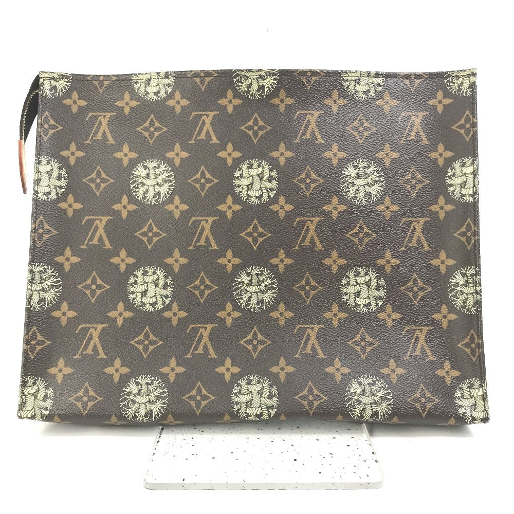 LOUIS VUITTON Clutch bag M41513 Monogram canvas Brown Monogram Christopher Nemeth Rope Pochette Voyage mens Used