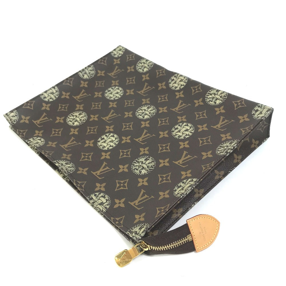 LOUIS VUITTON Clutch bag M41513 Monogram canvas Brown Monogram Christopher Nemeth Rope Pochette Voyage mens Used