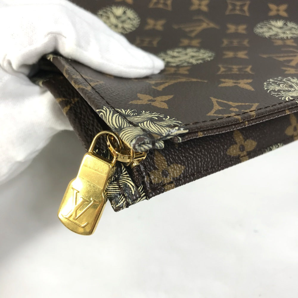 LOUIS VUITTON Clutch bag M41513 Monogram canvas Brown Monogram Christopher Nemeth Rope Pochette Voyage mens Used