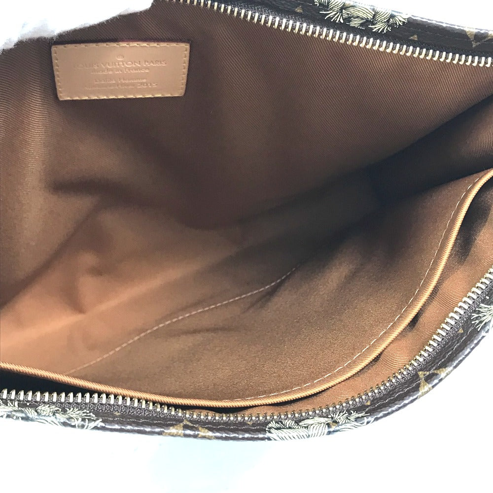 LOUIS VUITTON Clutch bag M41513 Monogram canvas Brown Monogram Christopher Nemeth Rope Pochette Voyage mens Used