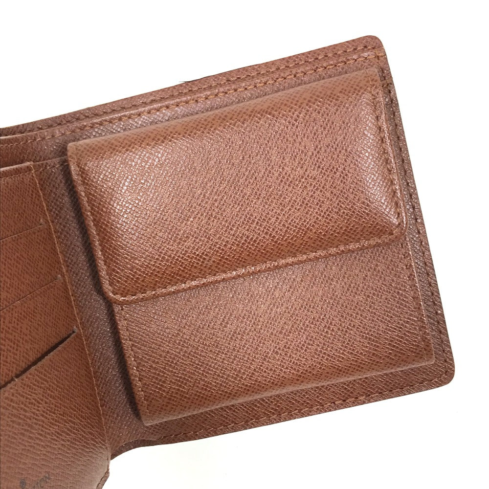 LOUIS VUITTON Folded wallet M61675 Monogram canvas Brown Monogram Portefeuille Marco mens Used