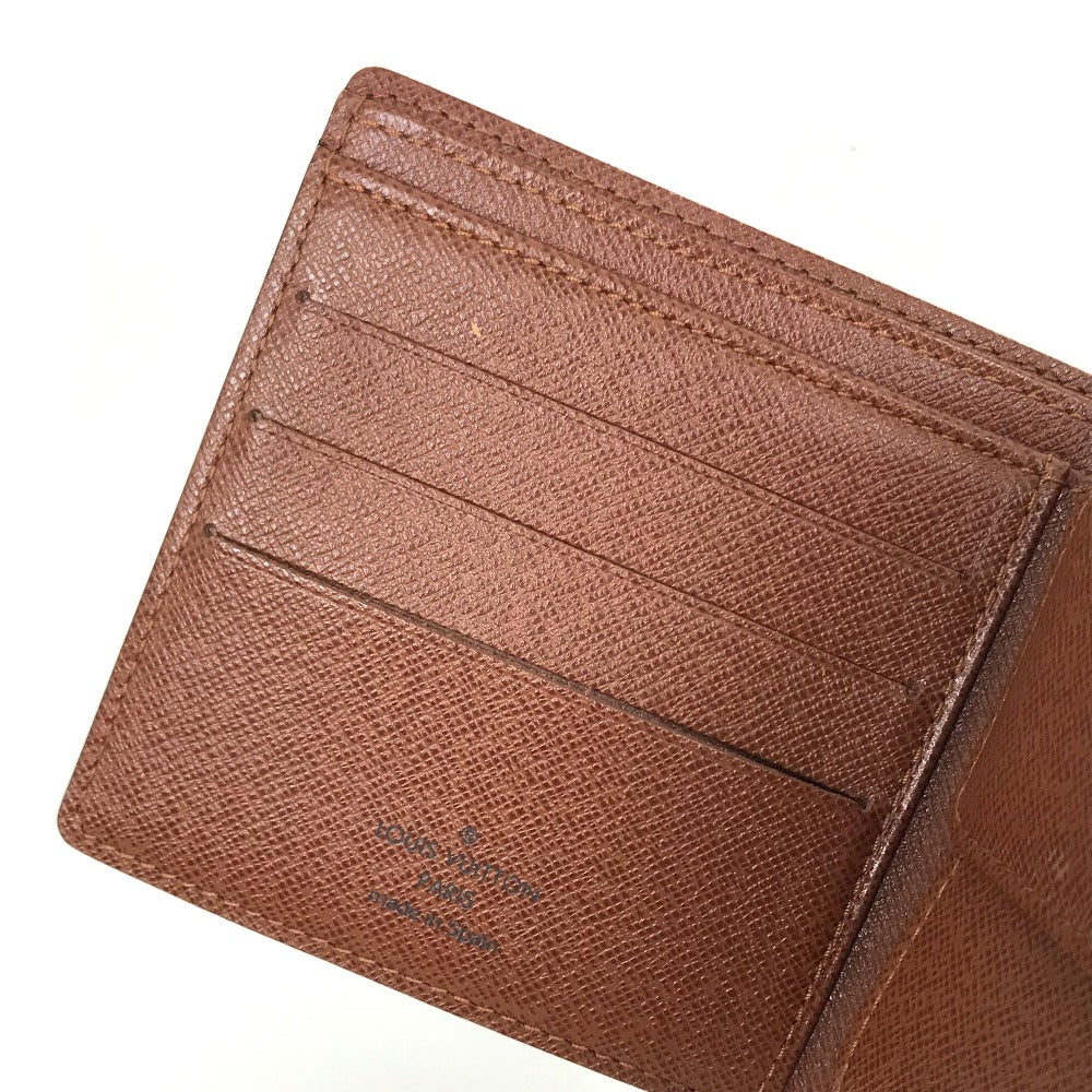 LOUIS VUITTON Folded wallet M61675 Monogram canvas Brown Monogram Portefeuille Marco mens Used
