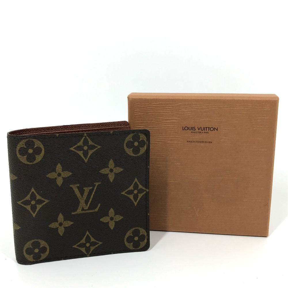 LOUIS VUITTON Folded wallet M61675 Monogram canvas Brown Monogram Portefeuille Marco mens Used