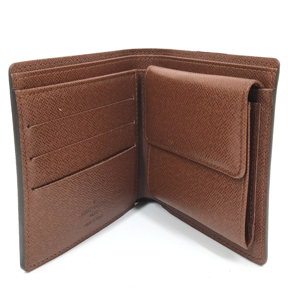 LOUIS VUITTON Folded wallet M61675 Monogram canvas Brown Monogram Portefeuille Marco mens Used