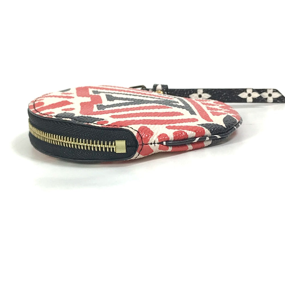 LOUIS VUITTON Coin case M69505 Monogram canvas Red x white x black LV Clafoutis Portonet Ron Women Used