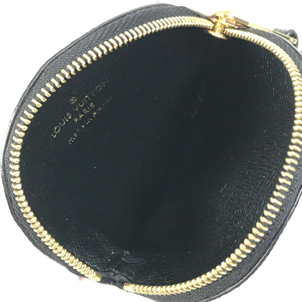 LOUIS VUITTON Coin case M69505 Monogram canvas Red x white x black LV Clafoutis Portonet Ron Women Used