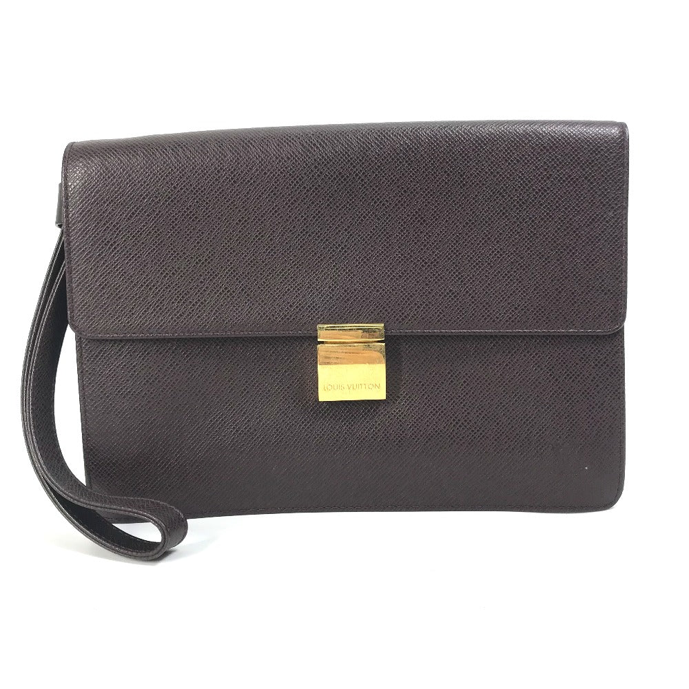 LOUIS VUITTON business bag M30786 Taiga Leather Bordeauxtype Taiga Selenga