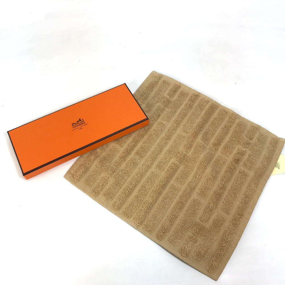 HERMES towel 101299M-17 cotton beige Hand towel labyrinth
