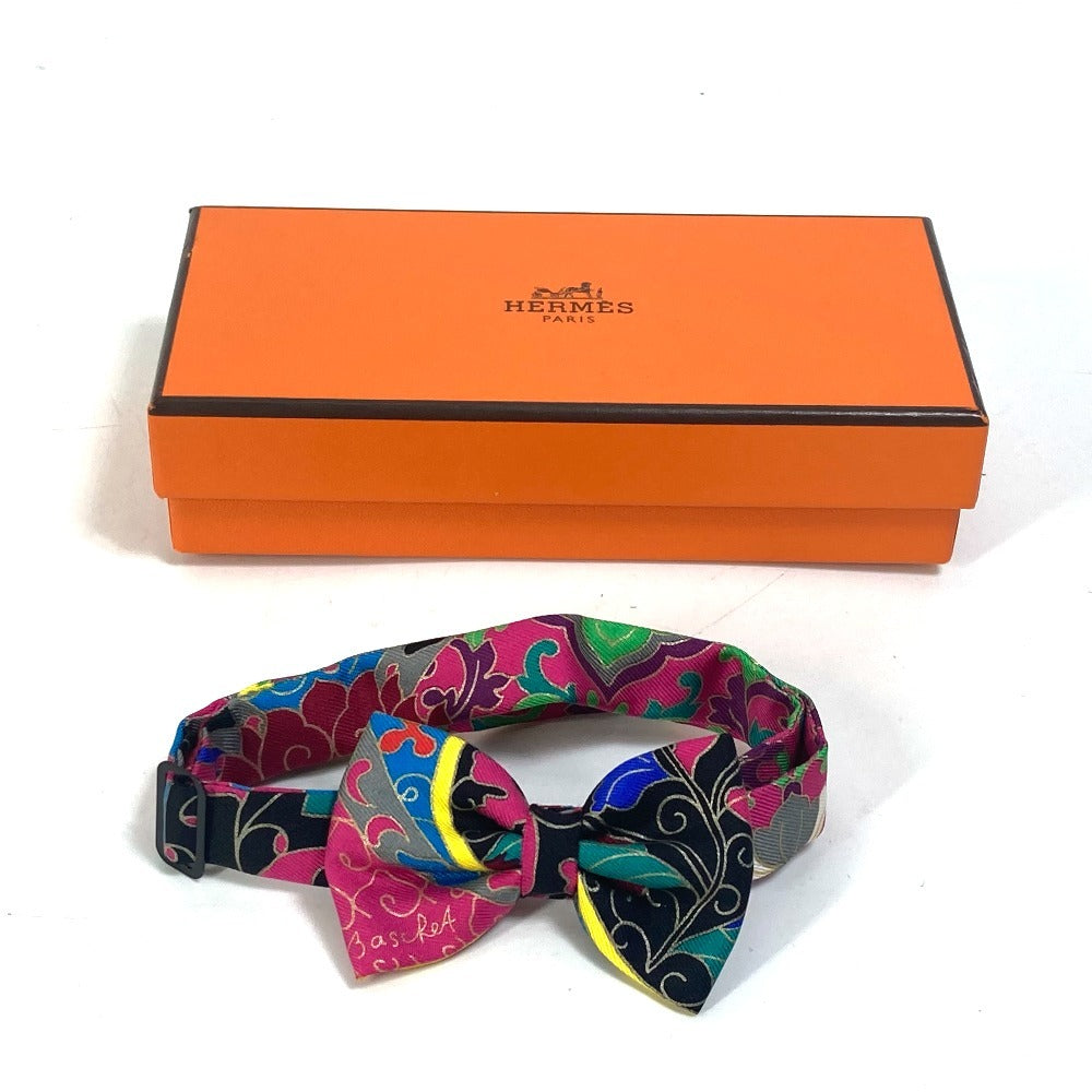HERMES tie silk multicolor Noupapillon