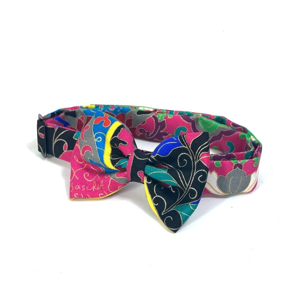 HERMES tie silk multicolor Noupapillon