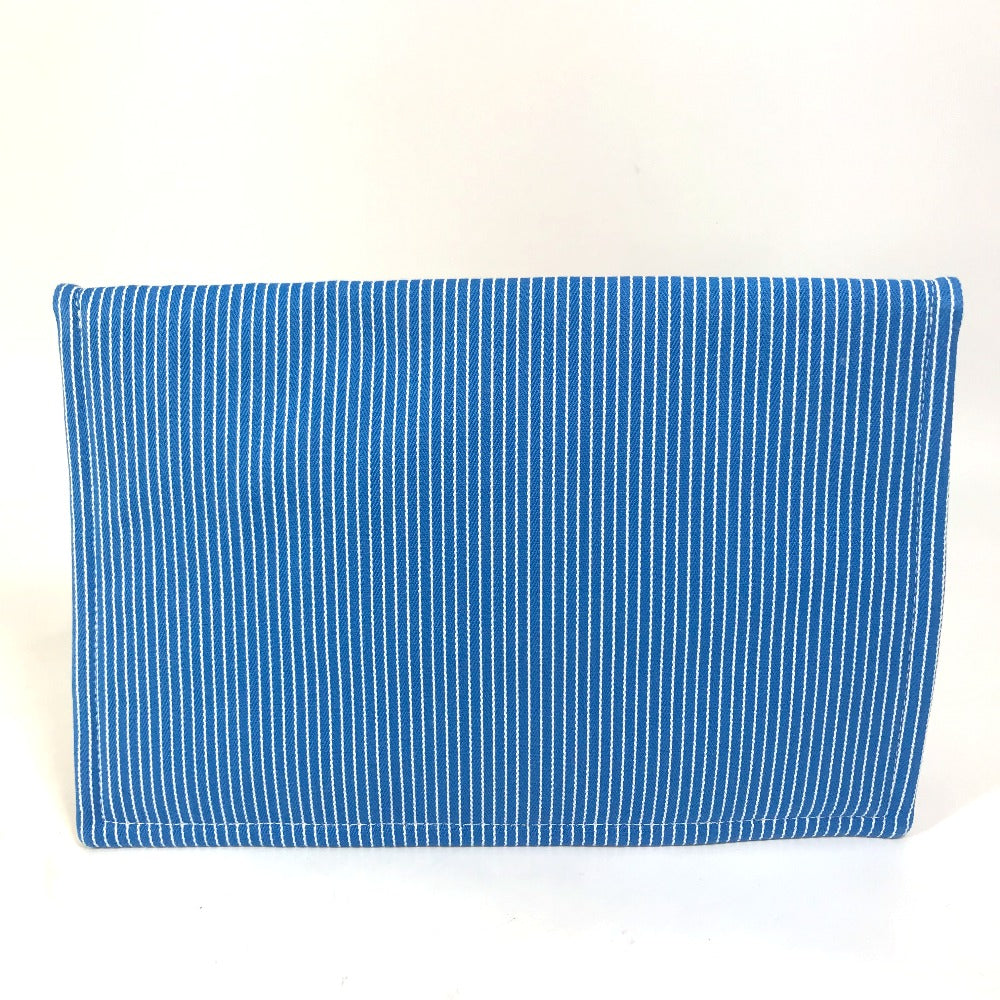 HERMES Pouch cotton blue flat Western Company GM