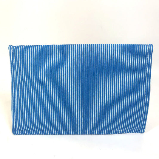 HERMES Pouch cotton blue flat Western Company GM