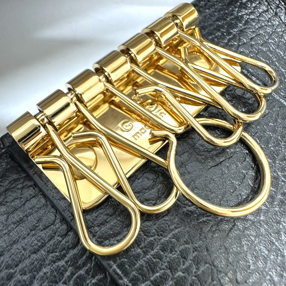 GUCCI Key case Key holder  456118 GG Supreme Canvas beige GG Marmont six hooks Women Used