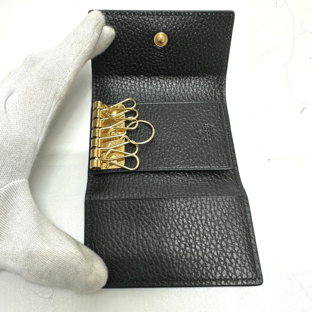 GUCCI Key case Key holder  456118 GG Supreme Canvas beige GG Marmont six hooks Women Used