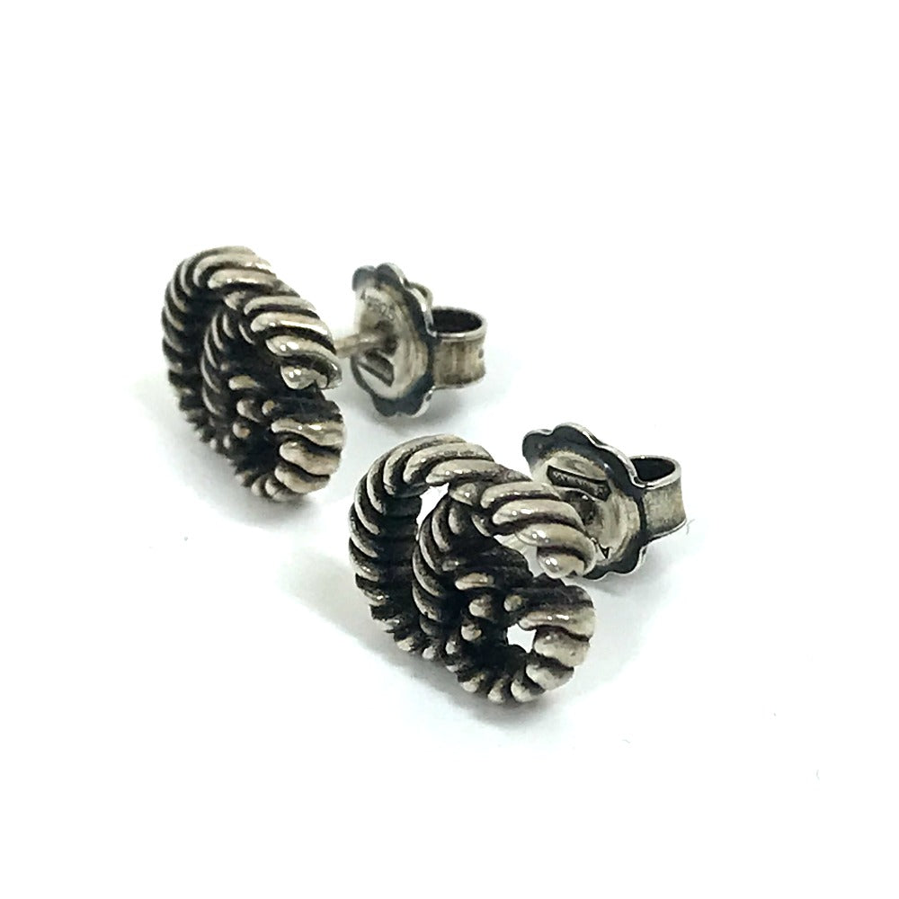 GUCCI Pierce SV925 Silver logo GG Marmont Double G Women Used