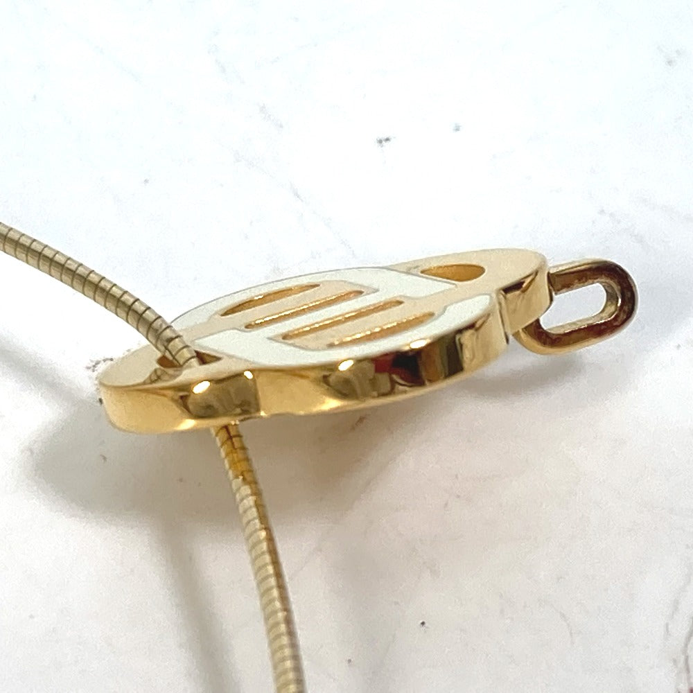 HERMES Necklace SV925 gold Chene Dunkle Isatis to Saint Colori Women Used