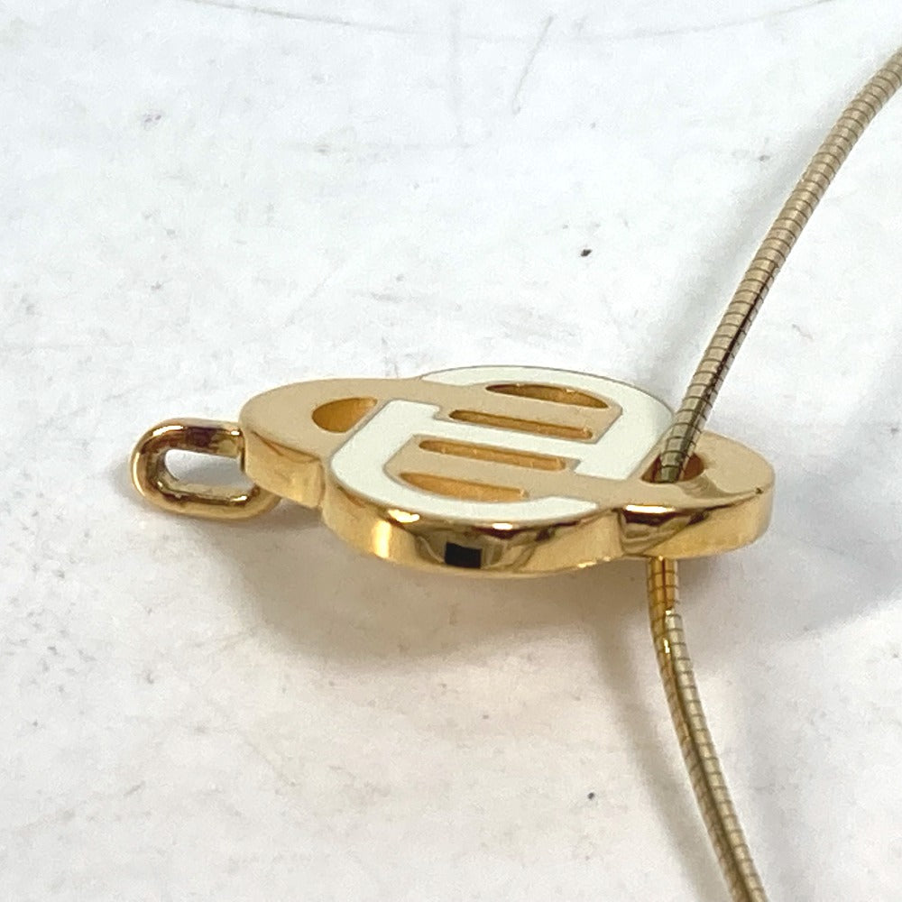 HERMES Necklace SV925 gold Chene Dunkle Isatis to Saint Colori Women Used