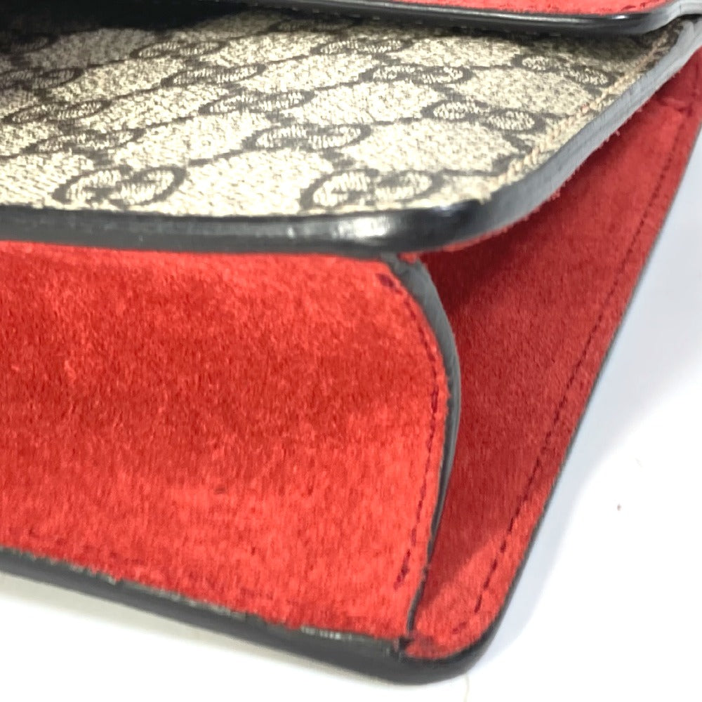 GUCCI Shoulder Bag 421970 GG Supreme Canvas beige GG Dionysus Women Used