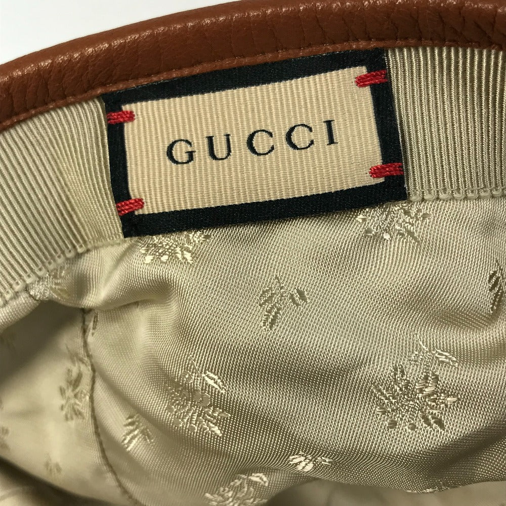 GUCCI cap 656206 GG canvas Navy denim GG logo Women(Unisex) M 58cm Used