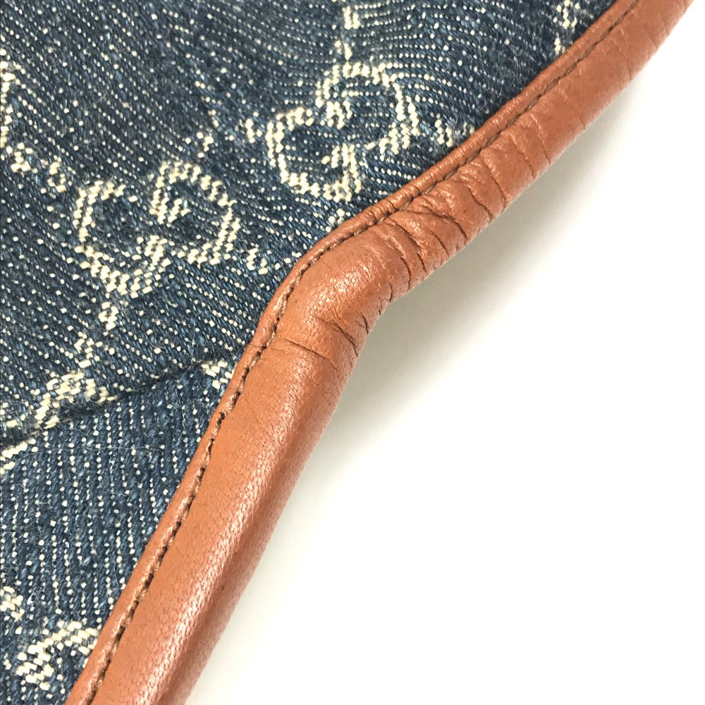 GUCCI cap 656206 GG canvas Navy denim GG logo Women(Unisex) M 58cm Used