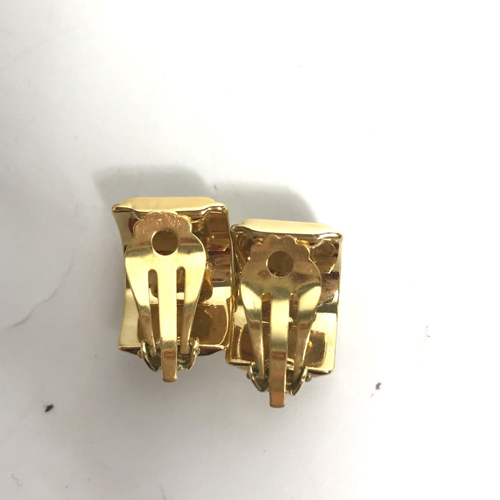 HERMES Earring Gold Plated green Accessories Emile Women Used
