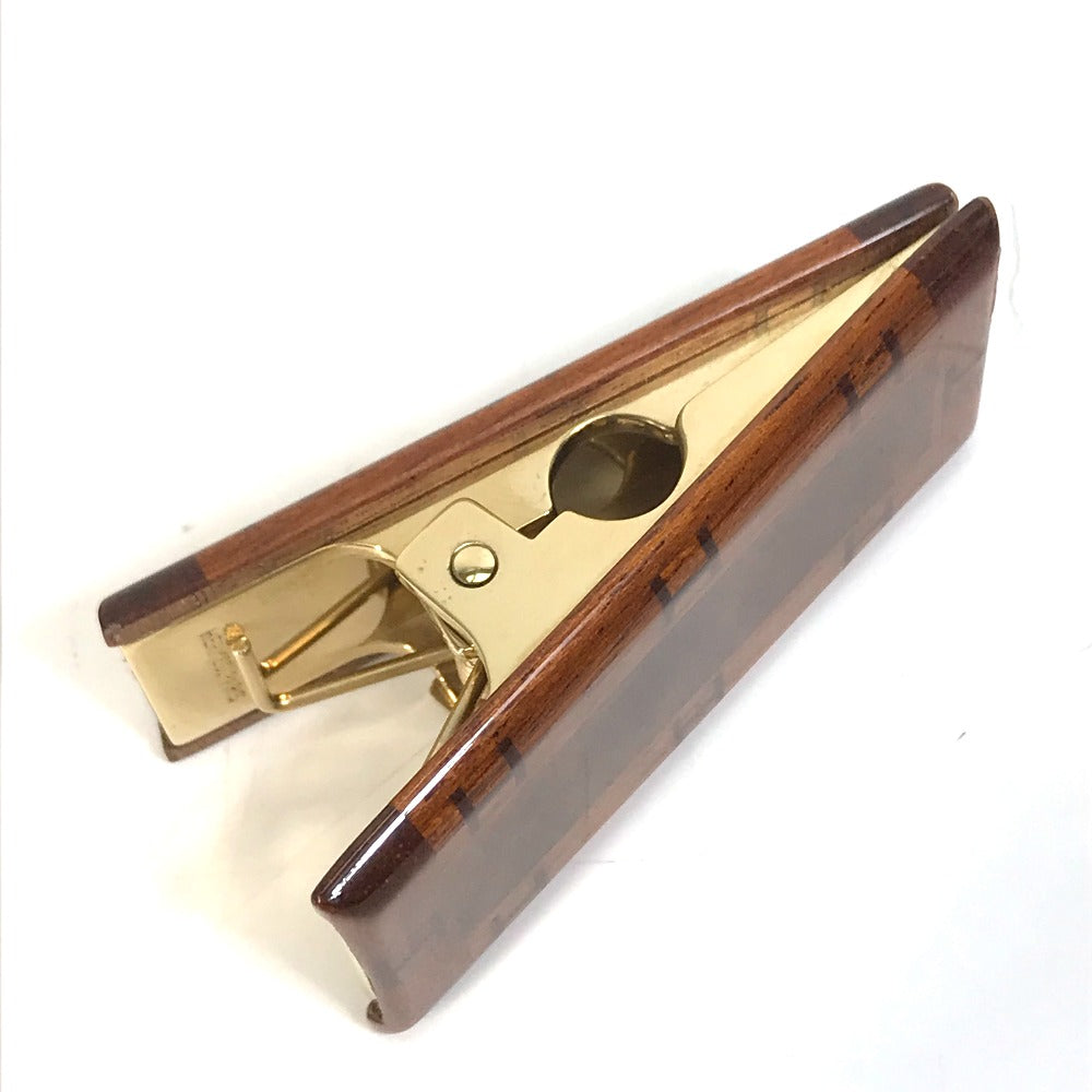 HERMES Other stationery Wood, Metal Brown paper clip H logo