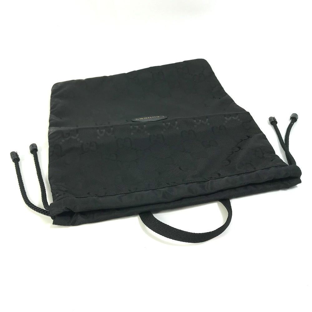 GUCCI Handbag 674247 Nylon black GG laundry bag unisex(Unisex) Used