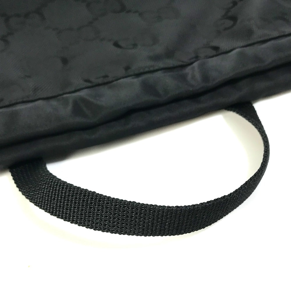 GUCCI Handbag 674247 Nylon black GG laundry bag unisex(Unisex) Used