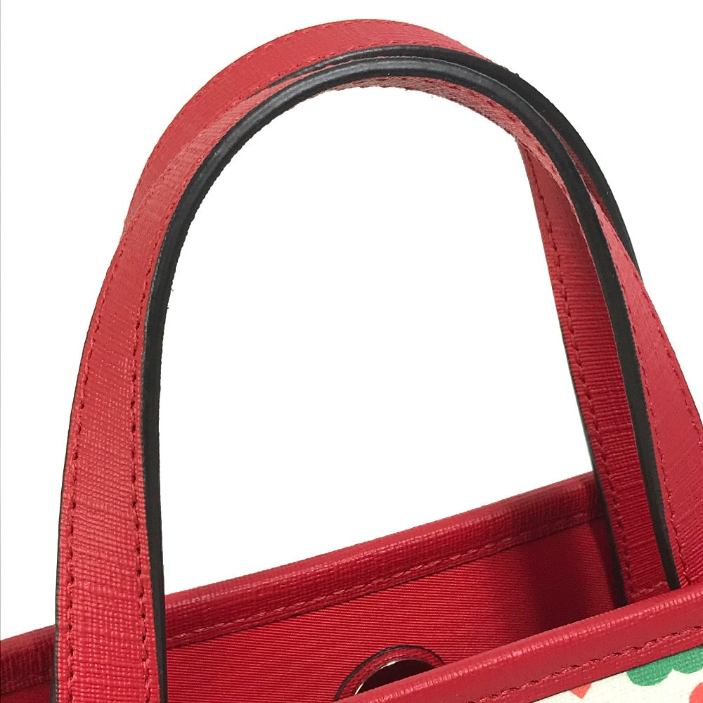 GUCCI Handbag 605614 PVC / Leather multicolor heart Chilled license Women Used