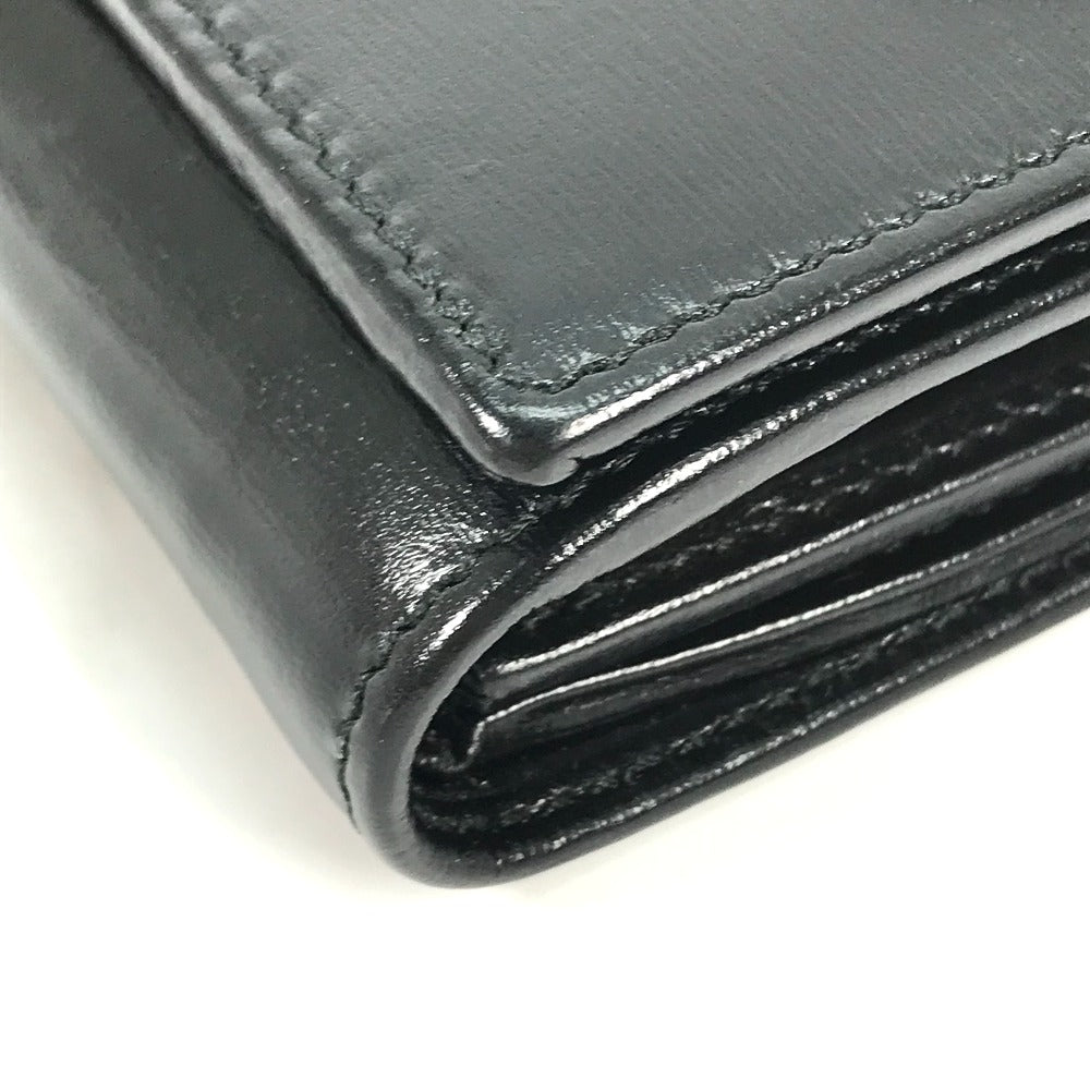 GUCCI Folded wallet 621891 leather black Horsebit Women Used