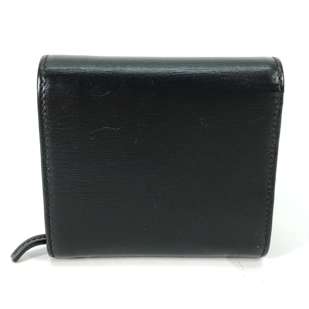 GUCCI Folded wallet 621891 leather black Horsebit Women Used