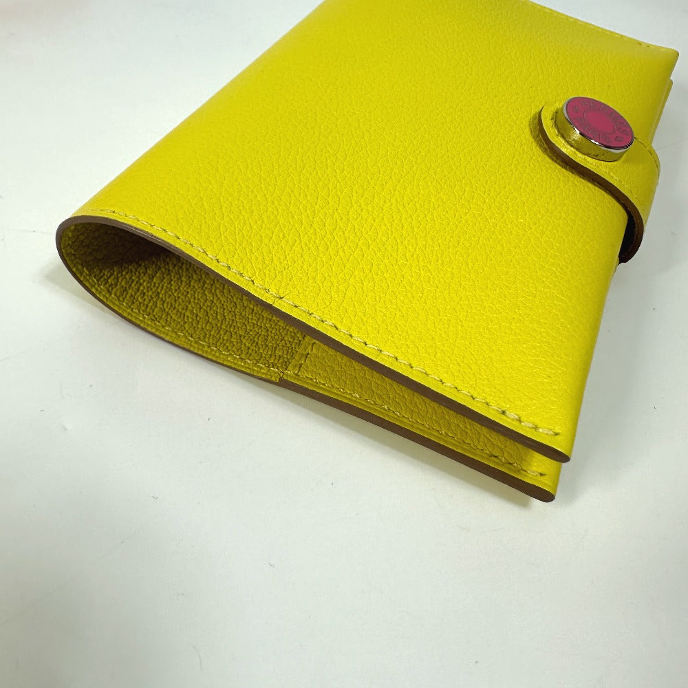 HERMES passport case Evercolor yellow Passport case RMS